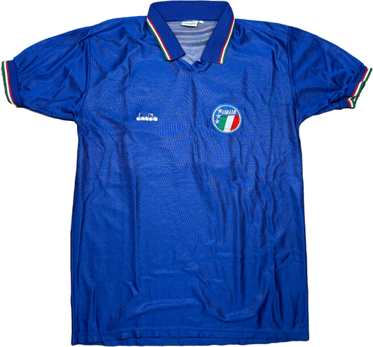 maglia calcio vintage Totò SCHILLACI #19 Diadora Italia 1990 World Cup Italy L