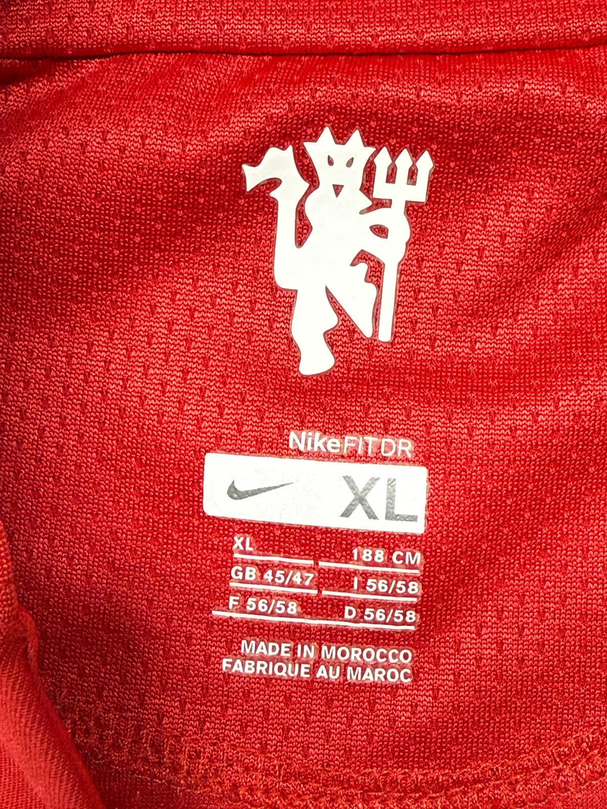 cristiano ronaldo manchester united shirt NIKE 2007 2008 AIG jersey authentic XL