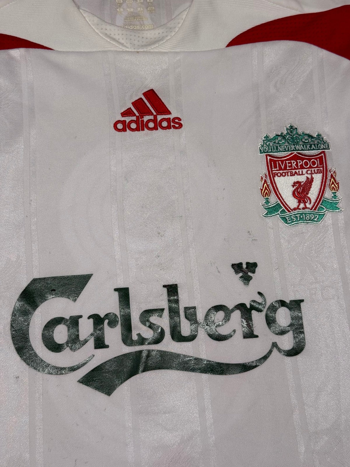 shirt liverpool Gerrard Adidas 2007 2008 carlsberg home shirt maglia *NEW*