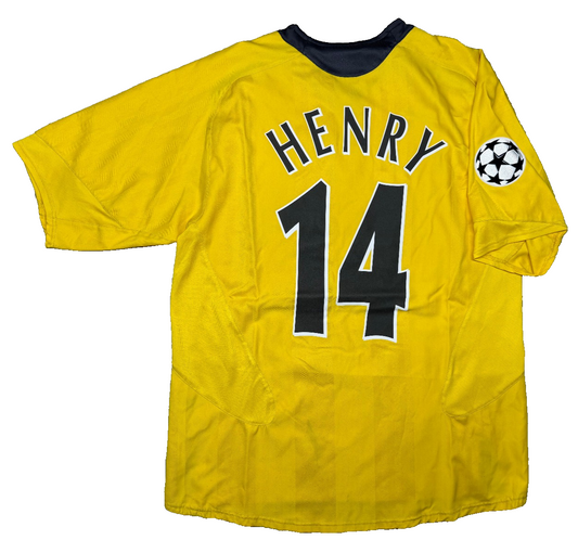 maglia calcio vintage HENRY Arsenal Nike 2005 2006 O2 M UEFA Champions League