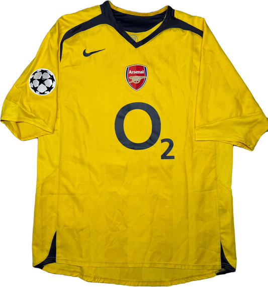 maglia calcio vintage HENRY Arsenal Nike 2005 2006 O2 M UEFA Champions League