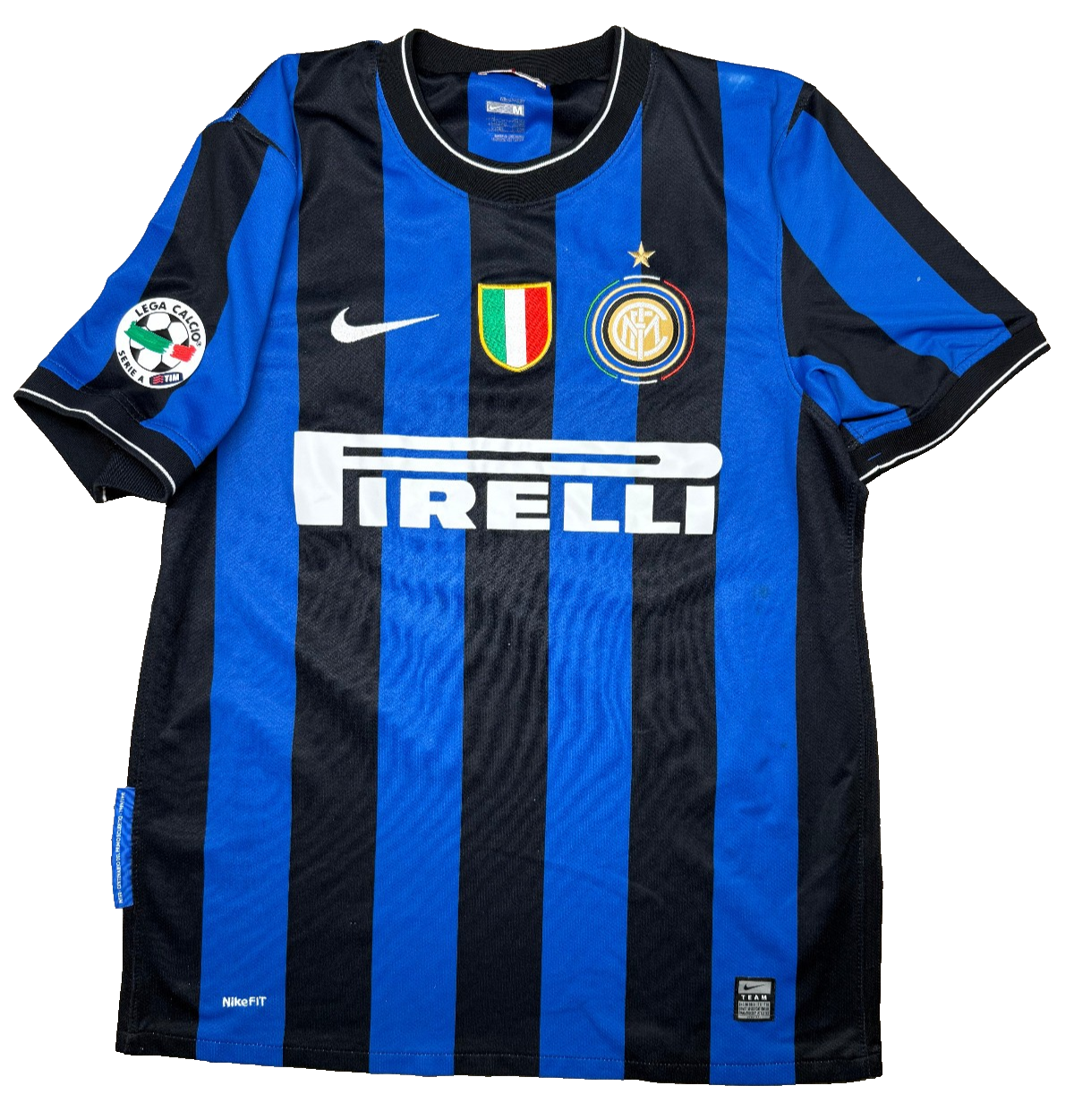Maglia calcio vintage Inter ETO'O Pirelli Nike 2009 2010 Triplete shirt jersey