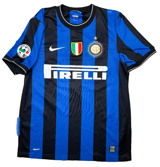 Maglia calcio vintage Inter ETO'O Pirelli Nike 2009 2010 Triplete shirt jersey