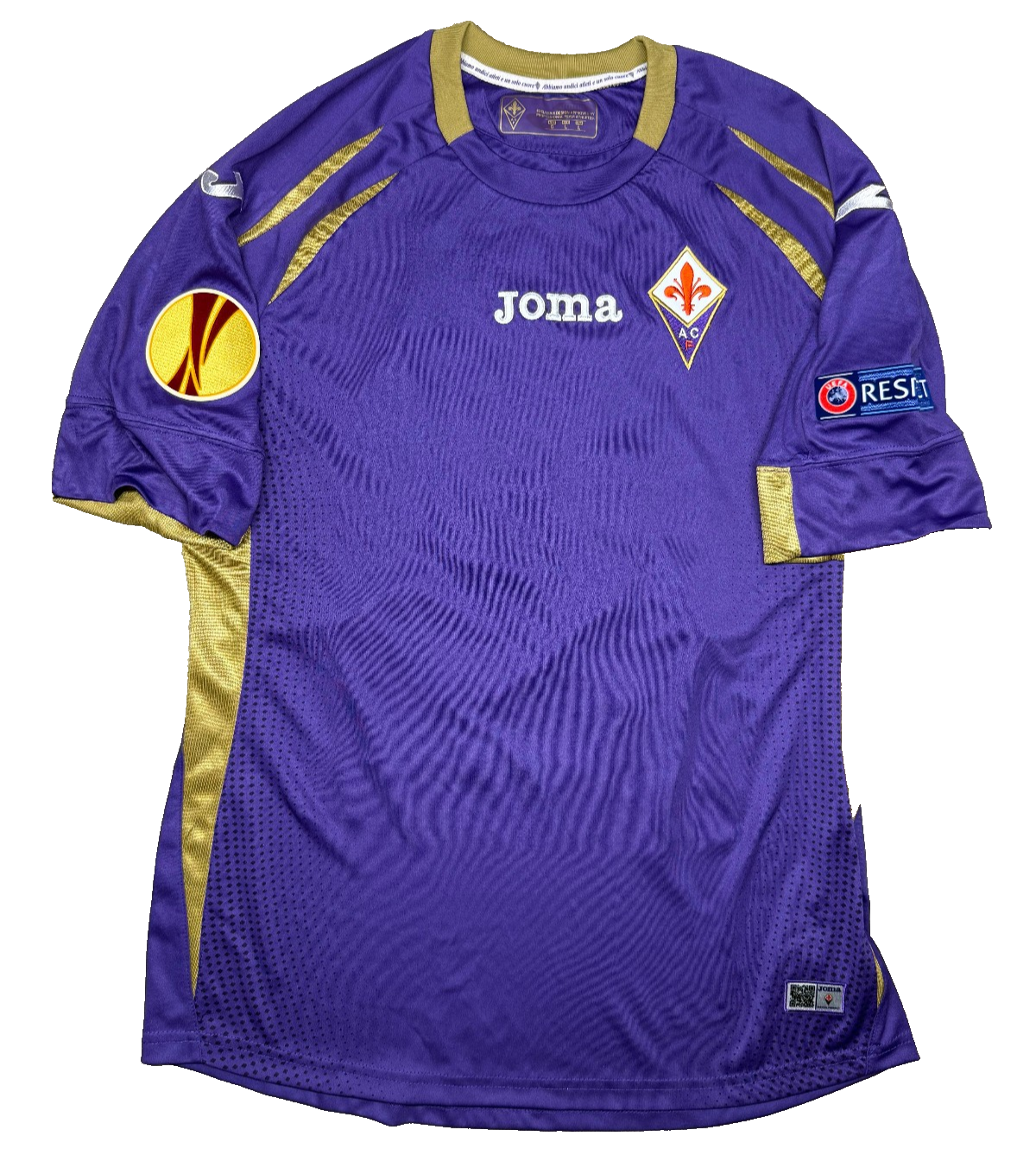 maglia calcio Fiorentina vintage TOMOVIC Joma UEFA 2014 2015 L Serie A jersey