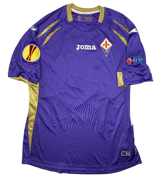 maglia calcio Fiorentina vintage TOMOVIC Joma UEFA 2014 2015 L Serie A jersey