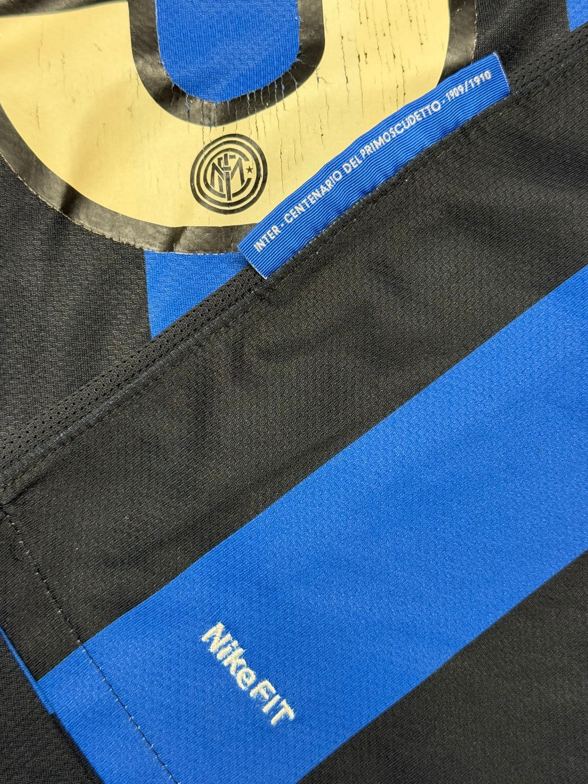 Maglia calcio vintage Inter ETO'O Pirelli Nike 2009 2010 Triplete shirt jersey