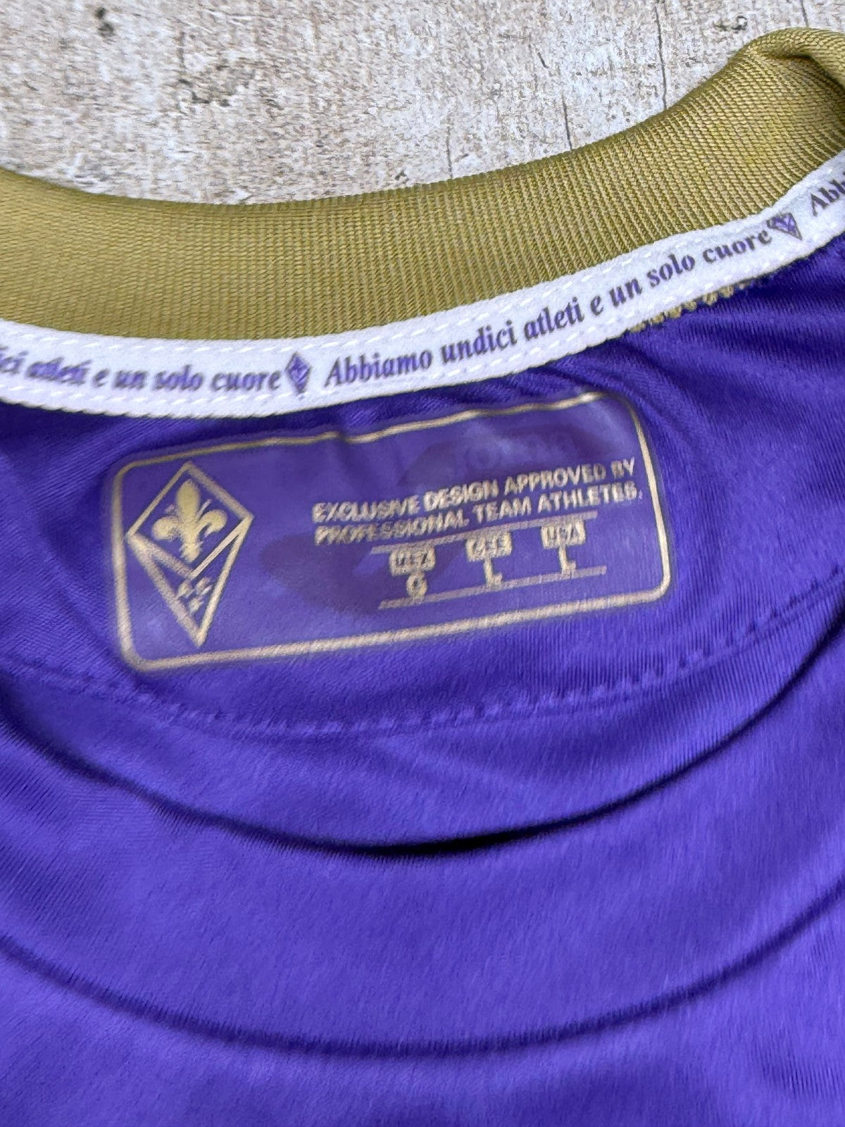 maglia calcio Fiorentina vintage TOMOVIC Joma UEFA 2014 2015 L Serie A jersey