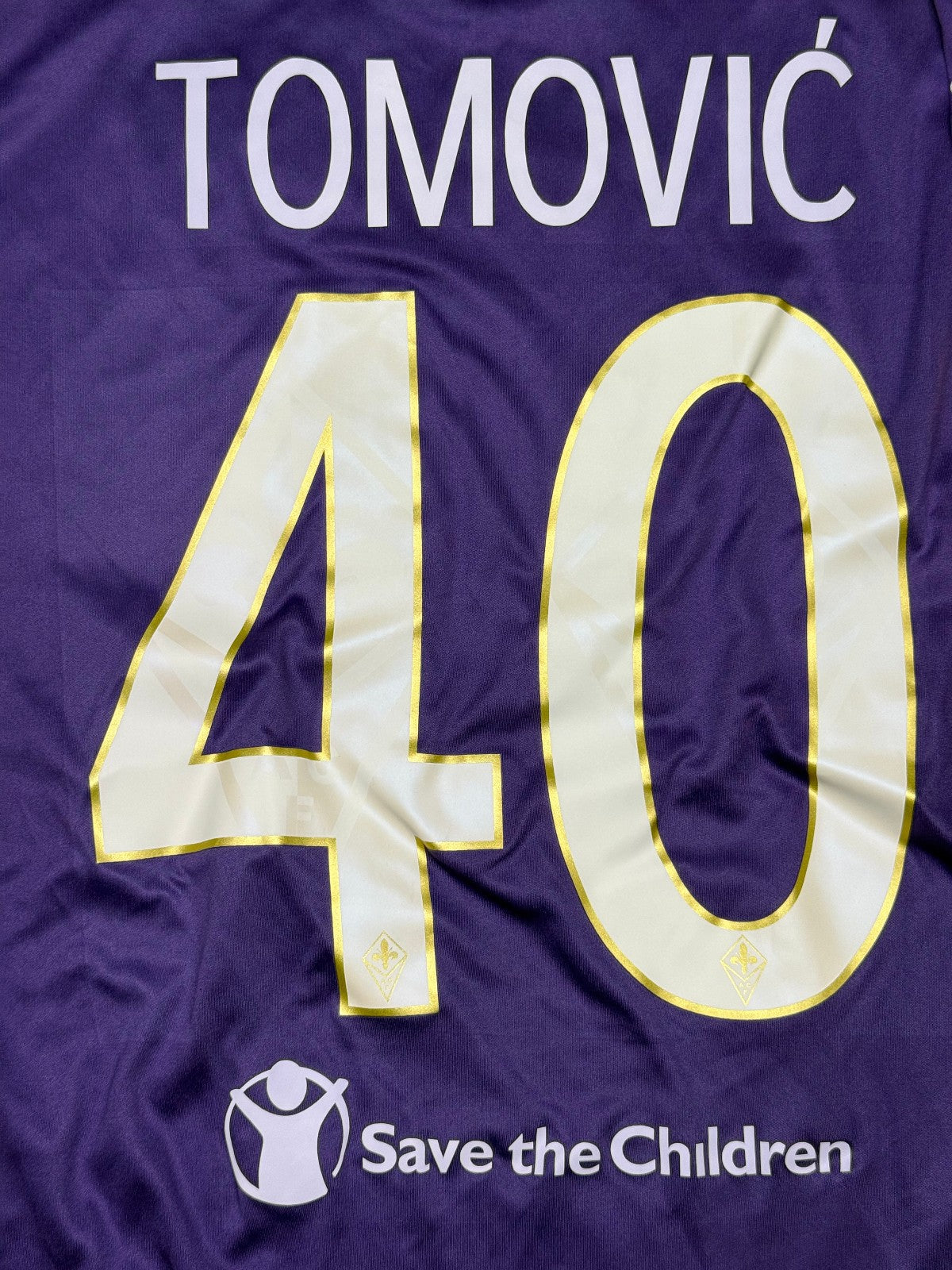 maglia calcio Fiorentina vintage TOMOVIC Joma UEFA 2014 2015 L Serie A jersey