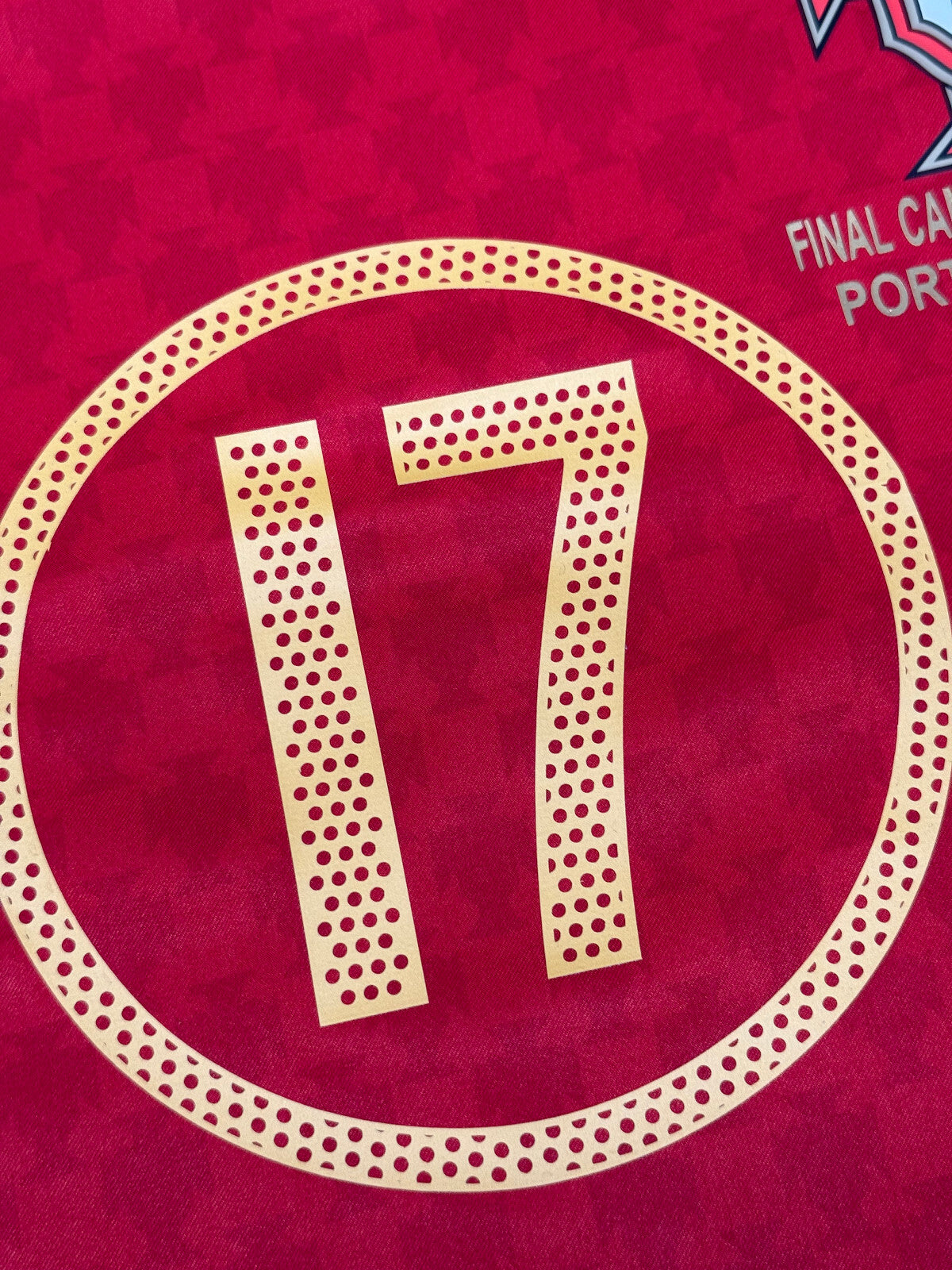 maglia calcio vintage Nike Portugal FINAL Ronaldo EURO 2004 PLAYER VERSION XL