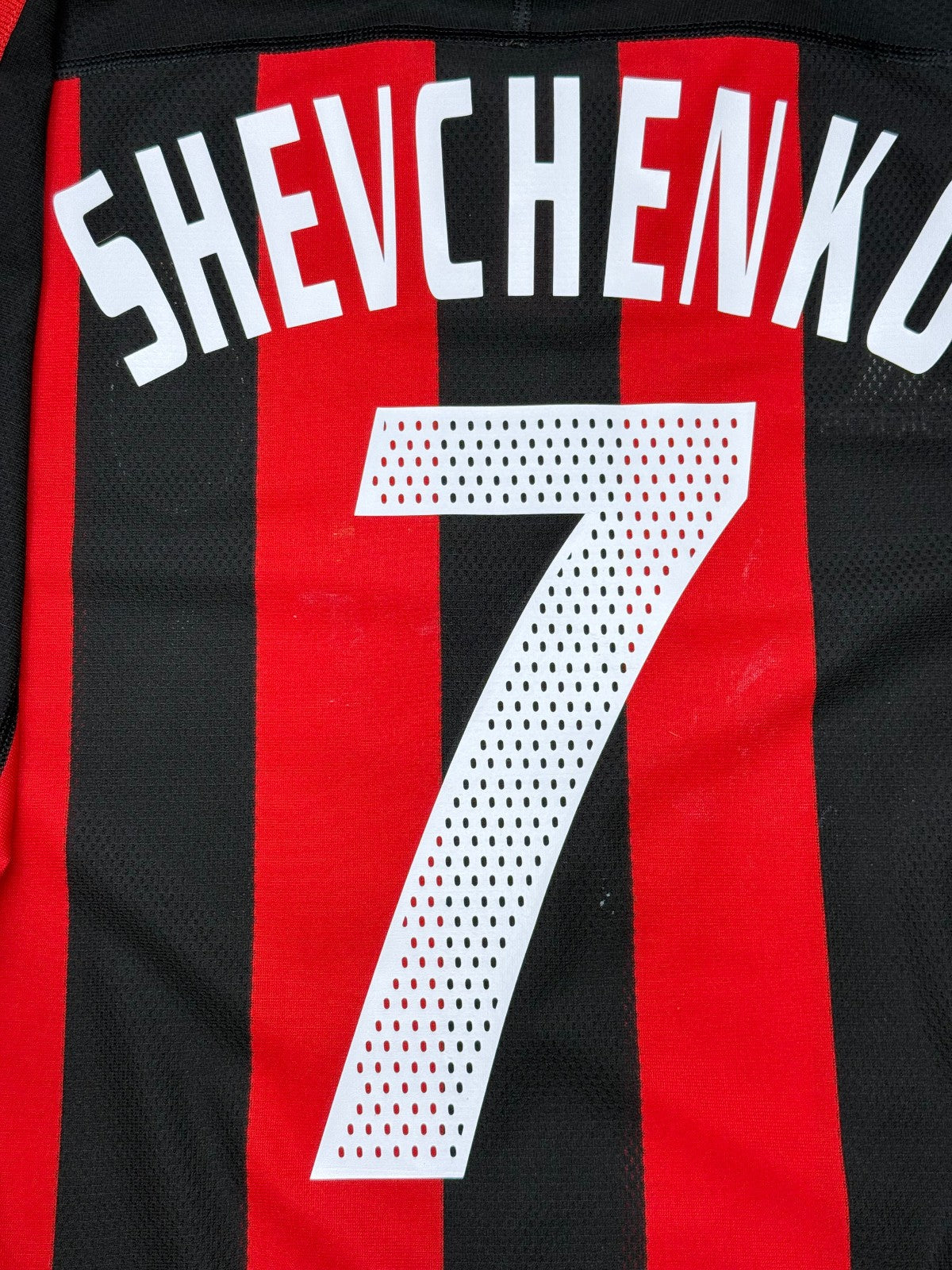 maglia calcio vintage AC Milan Shevchenko Adidas 2003 2004 Opel Climalite L