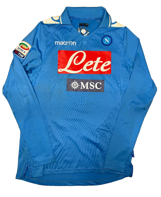 maglia calcio vintage Napoli Cavani home 2011 2012 shirt Jersey Macron XL Lete