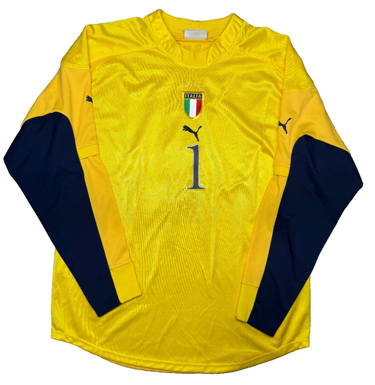 maglia calcio italia BUFFON Euro 2004 Portugal Jersey home XL Puma shirt vintage