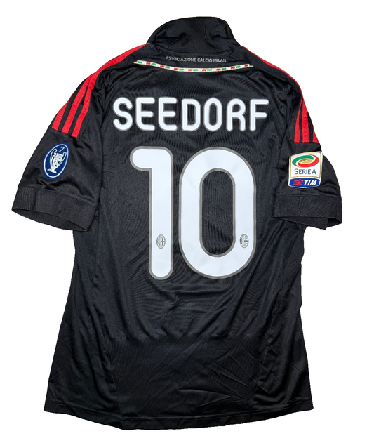 maglia calcio vintage AC Milan SEEDORF Climacool Adidas Fly Emirates 2011-12 S
