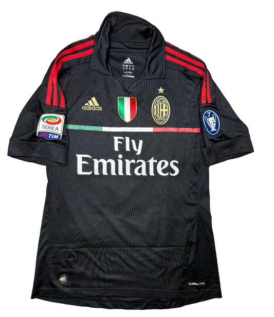 maglia calcio vintage AC Milan SEEDORF Climacool Adidas Fly Emirates 2011-12 S
