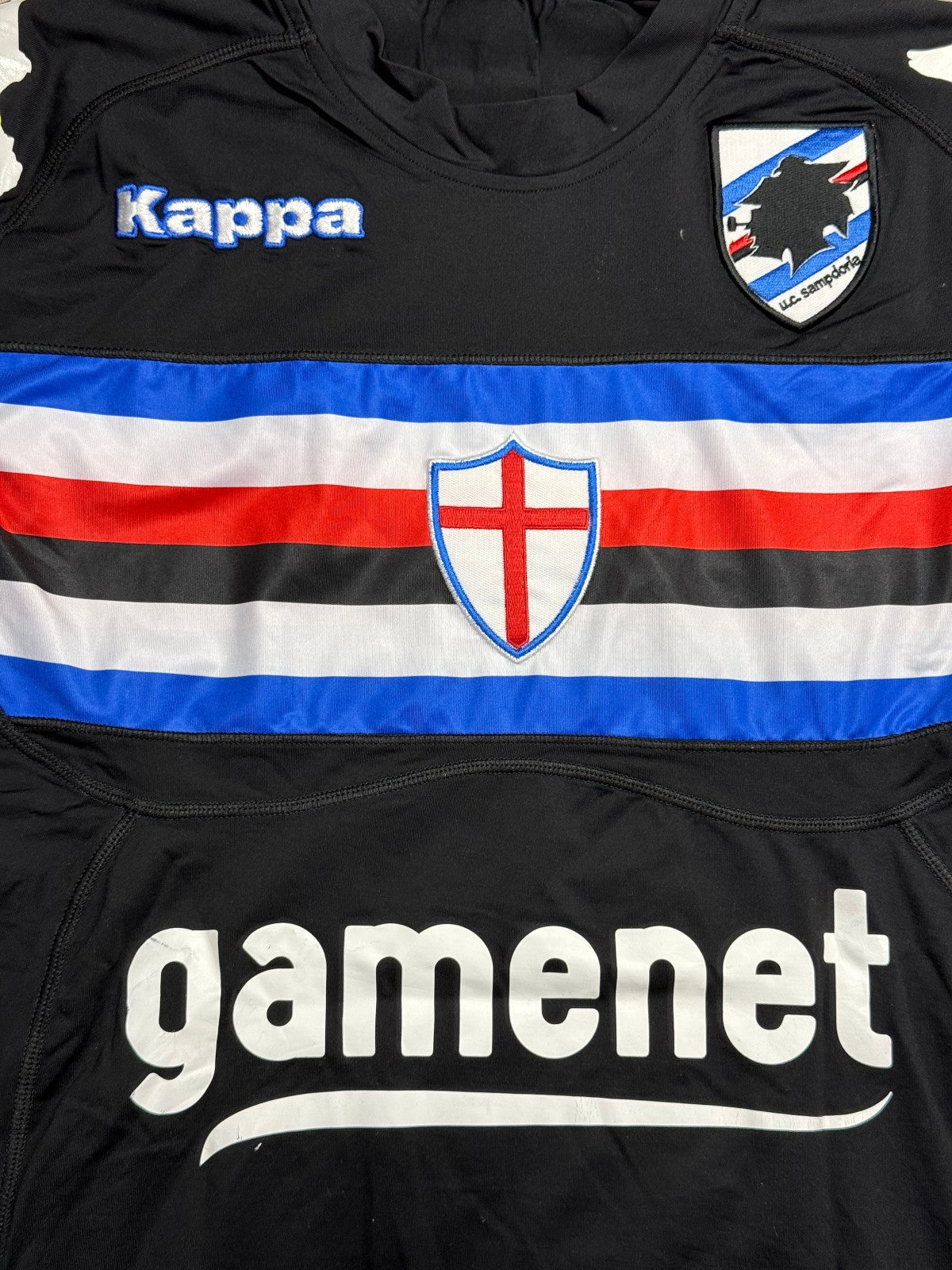 maglia match worn calcio Sampdoria DA COSTA 2011 2012 Gamenet Kappa XL shirt
