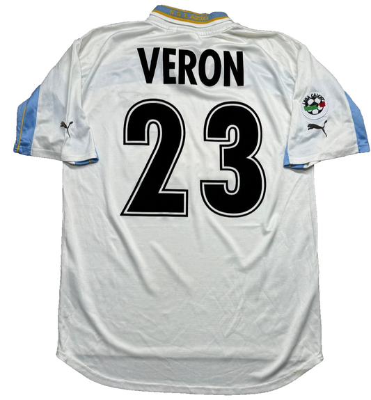 maglia calcio vintage SS Lazio 100 years Puma Siemens 2000 2001 VERON XL