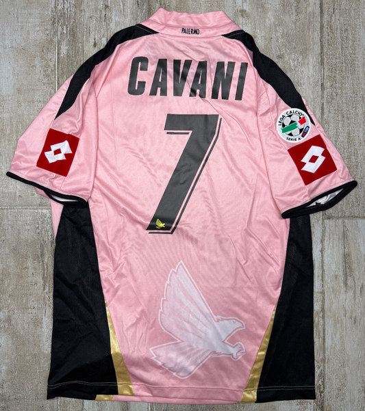 maglia calcio vintage Palermo CAVANI 2007 2008 Lotto XL home