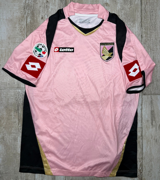 maglia calcio vintage Palermo CAVANI 2007 2008 Lotto XL home