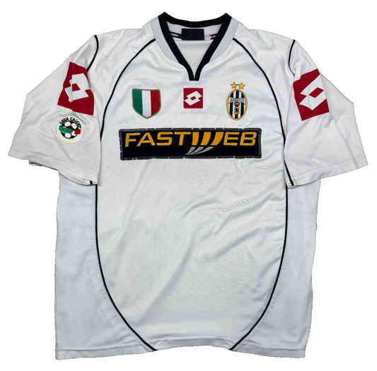 maglia juventus match worn vintage DEL PIERO Serie A Coppa Italia 2002 FASTWEB