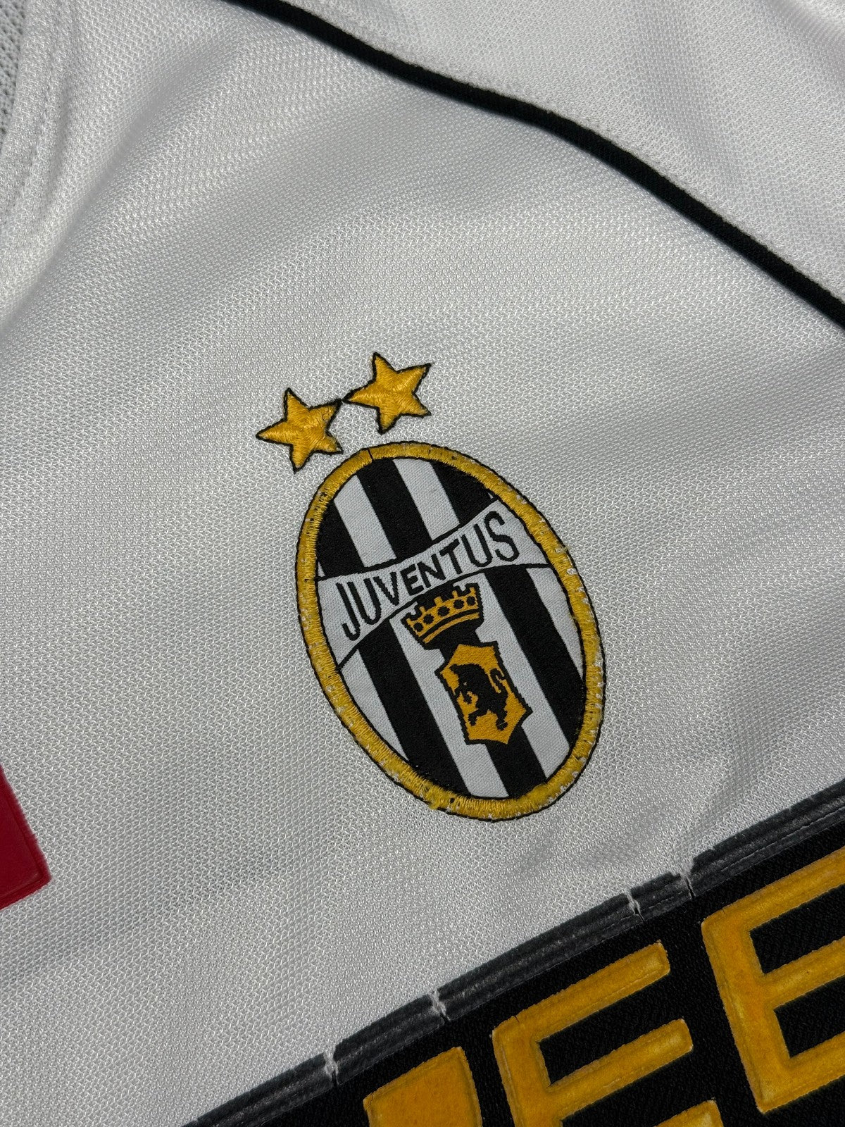 maglia juventus match worn vintage DEL PIERO Serie A Coppa Italia 2002 FASTWEB