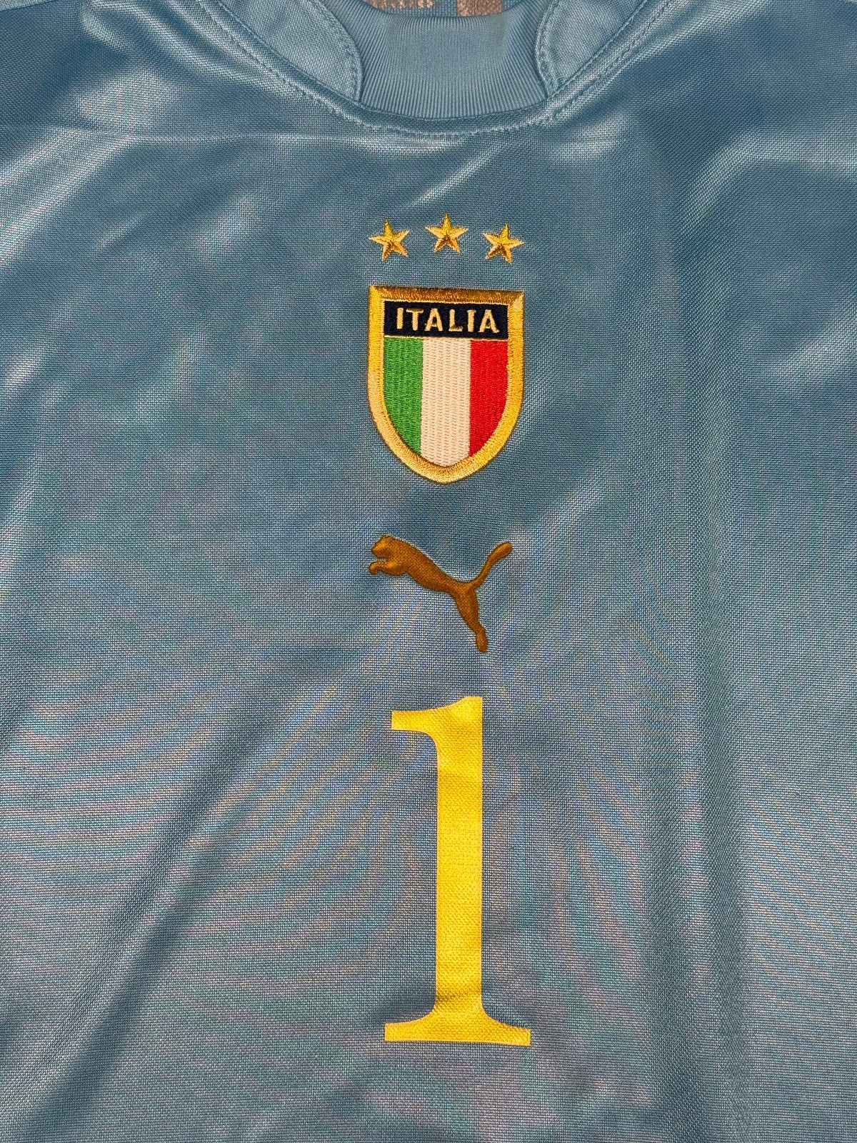 maglia calcio italia BUFFON Euro 2004 Portugal Jersey home XL Puma shirt vintage