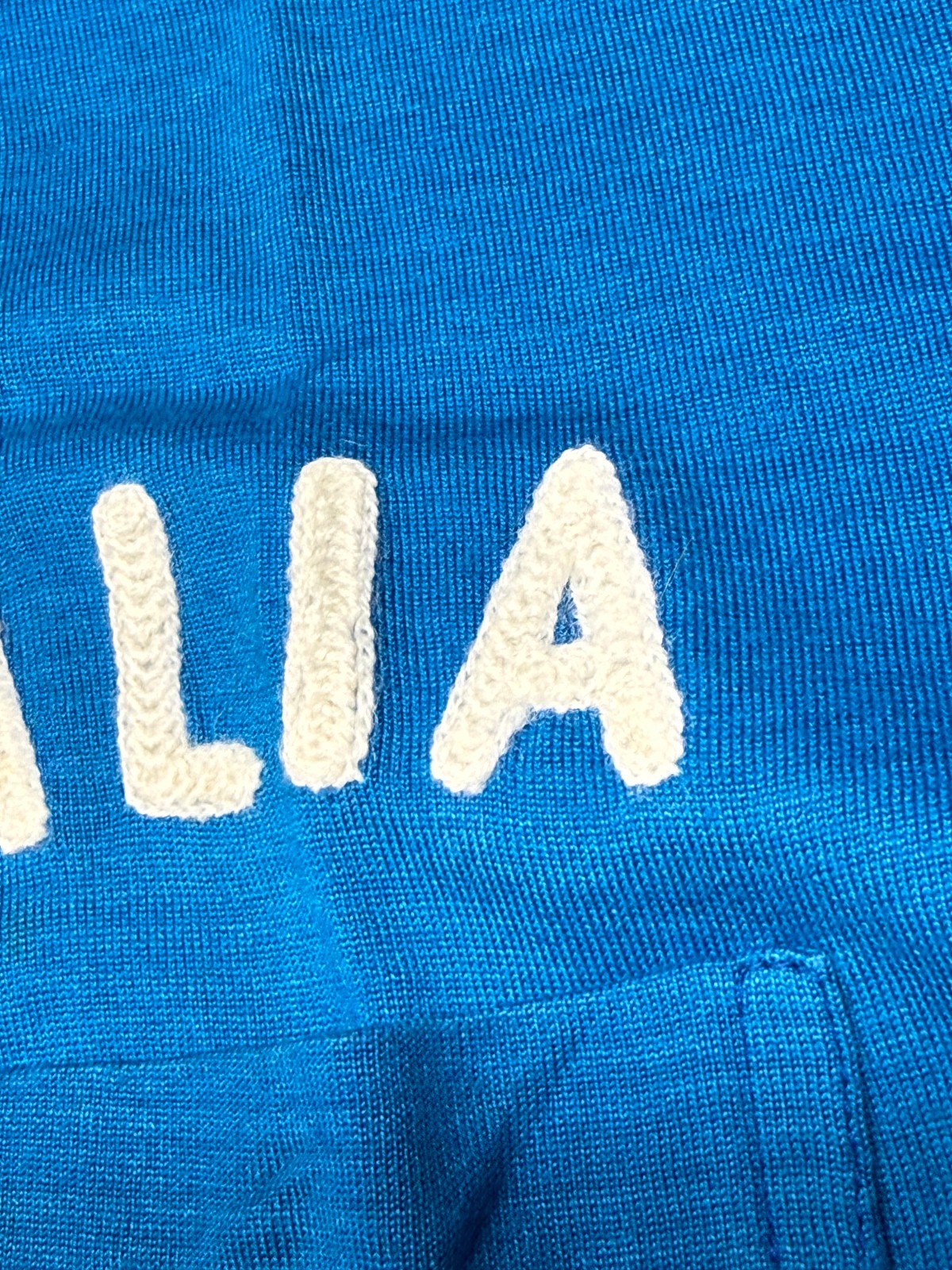 maglia calcio vintage italia lanetta wool FIGC World Cup 1978 GIANNI VITTORE