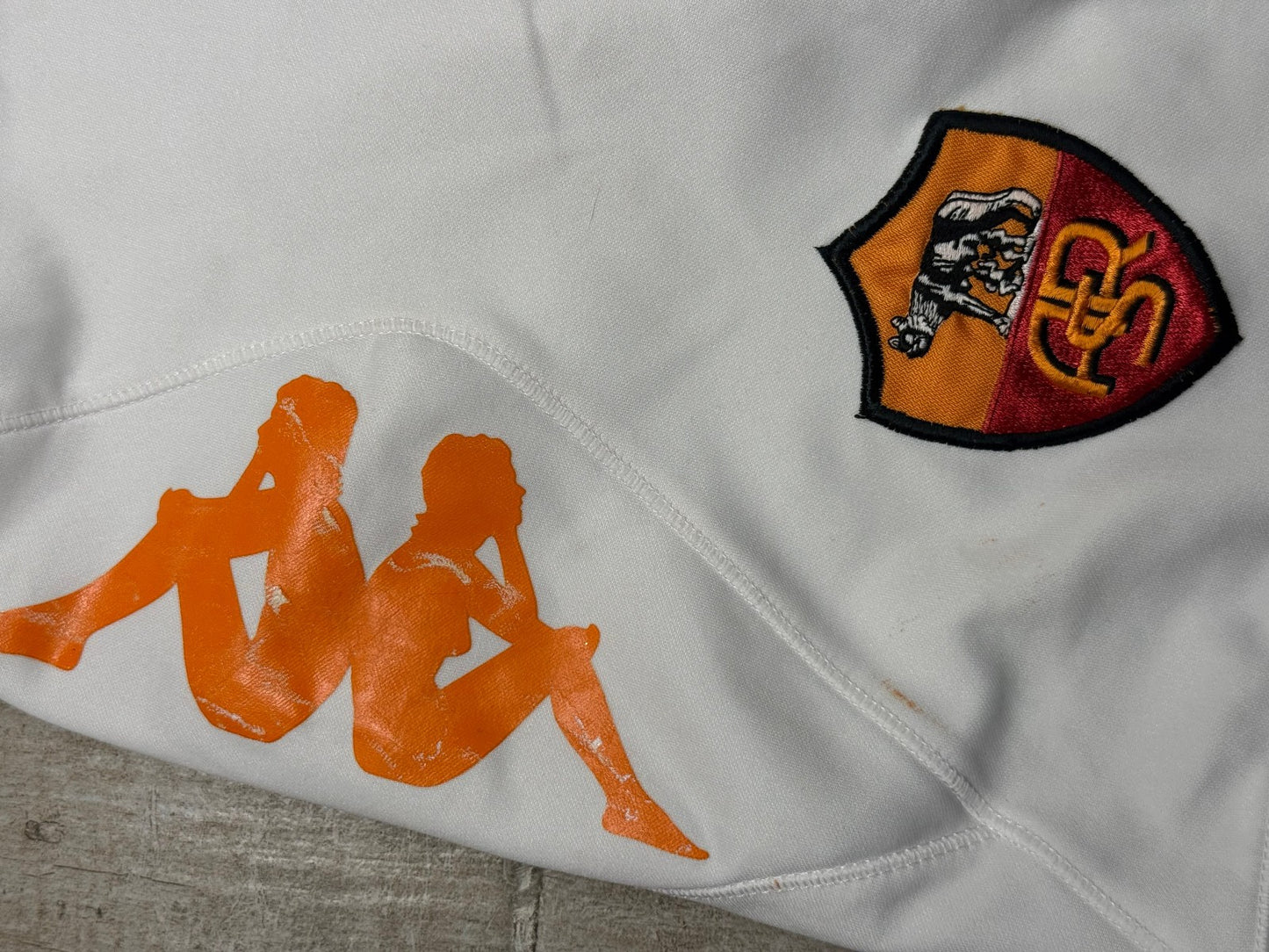 shorts pantaloncini calcio AS ROMA DE ROSSI #16 Kappa 2011 2012 home L