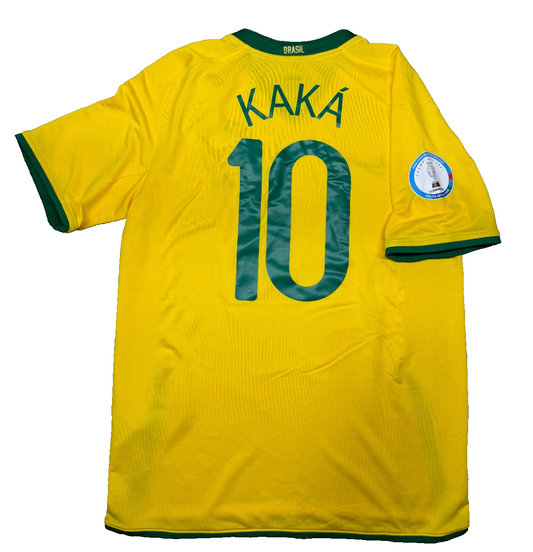 Brazil Brasil Kaká #10 Nike Confederations Cup 2009 Maglia Originale Taglia M
