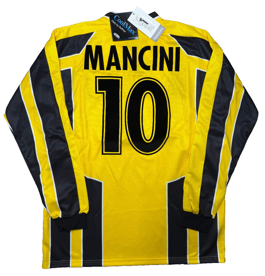Maglia calcio vintage Lazio Mancini Issued UEFA CUP Puma 1999 2000 Maglia M BNWT