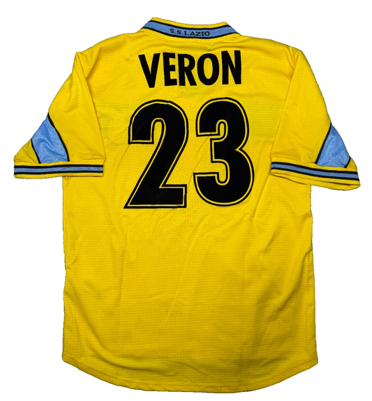 Maglia calcio vintage Lazio VERON UEFA CUP Puma 1999 2000 Maglia M