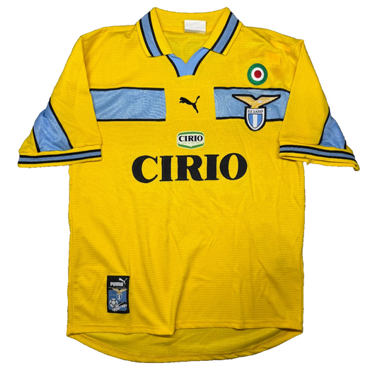 Maglia calcio vintage Lazio VERON UEFA CUP Puma 1999 2000 Maglia M