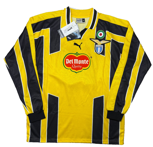 Maglia calcio vintage Lazio Mancini Issued UEFA CUP Puma 1999 2000 Maglia M BNWT