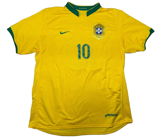 maglia calcio vintage Brasile Ronaldinho Brazil Nike 2006 World Cup Mondiali XL