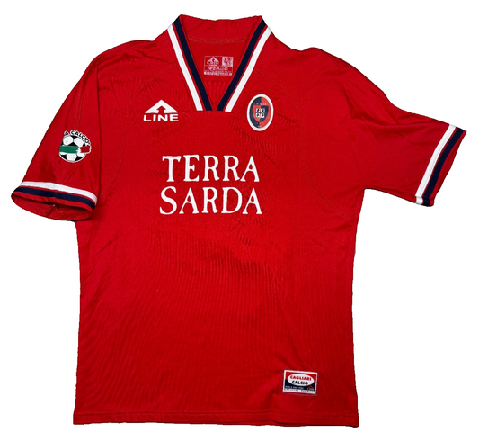 maglia calcio vintage Cagliari ZOLA #10 Line 2003 2004 M Terra Sarda