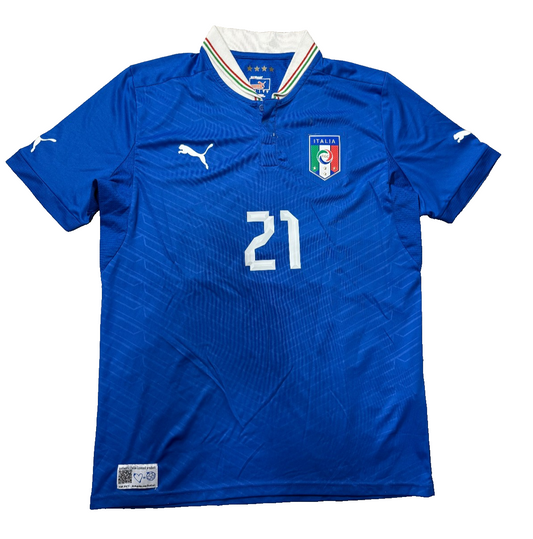maglia italia PIRLO Euro 2012 Europei Jersey home L player issue Puma shirt