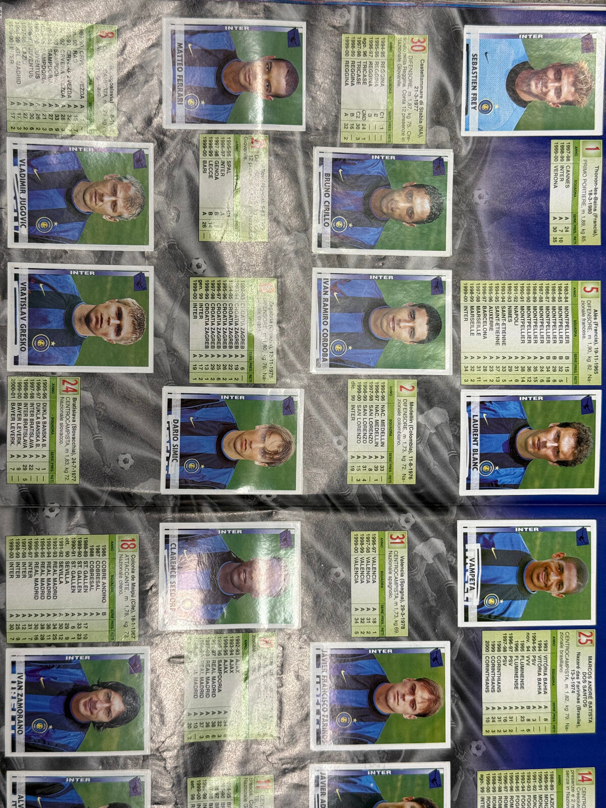 Album Figurine PANINI vintage 2000 2001 COMPLETO (no acquisti) con cedola Roma