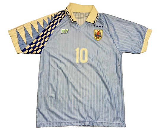 maglia calcio vintage Uruguay Francescoli ENNERRE shirt 1990 home S