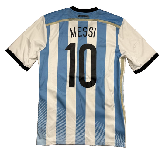 maglia calcio vintage Argentina Adidas 2014 Messi 10 Mondiali Brasile Olanda M