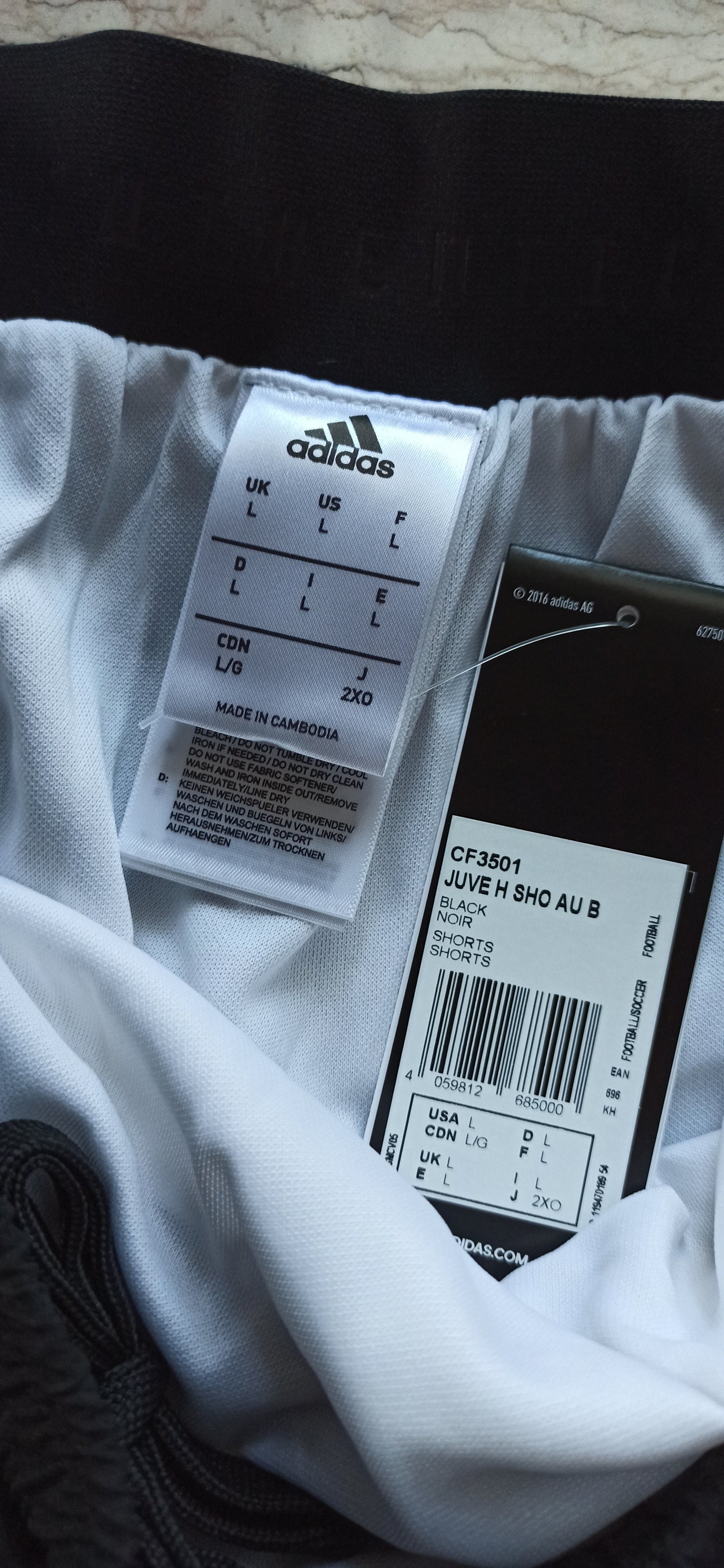 pantaloncini calcio worn Juventus CRISTIANO RONALDO signed shorts Adidas AUTH (Copia)
