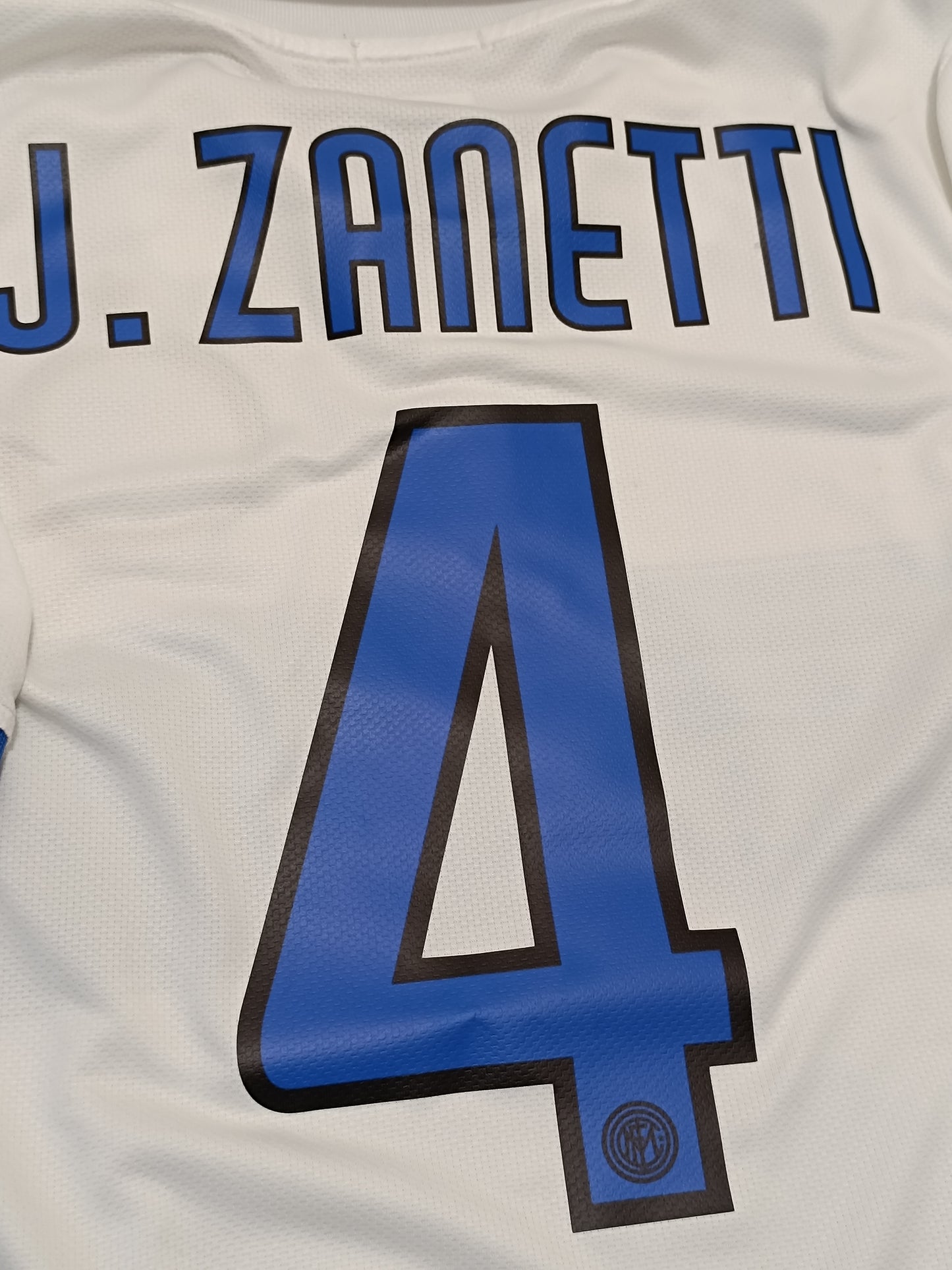 Maglia calcio vintage Inter Zanetti Pirelli Nike 2009 2010 Triplete shirt jersey