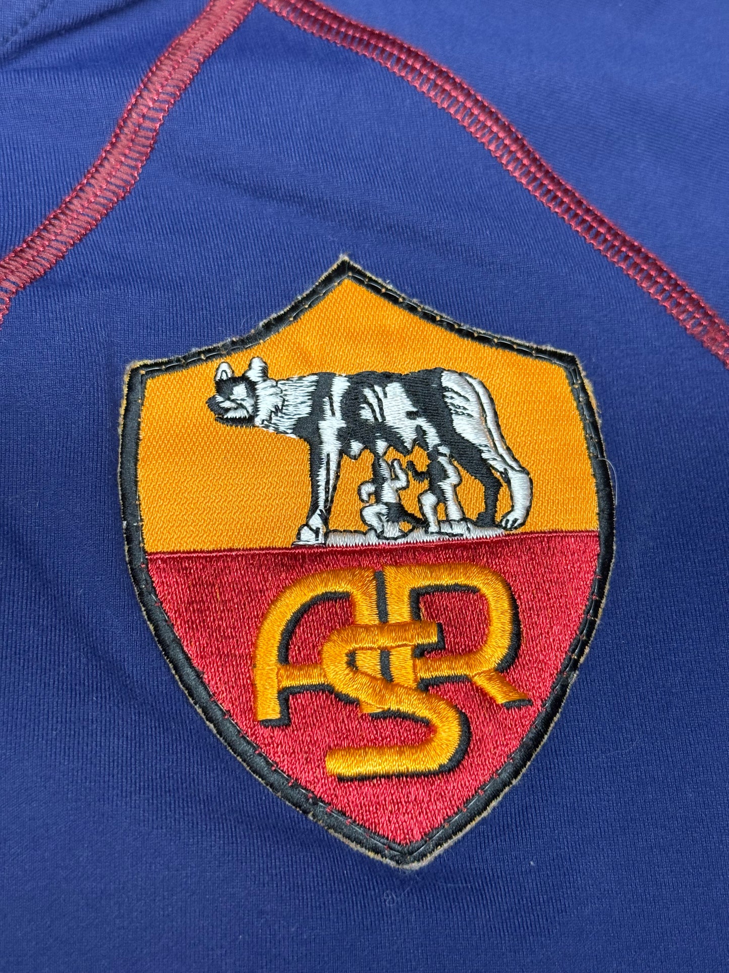 maglia calcio vintage AS Roma ALDAIR scudetto 2001 2002 INA M KAPPA third