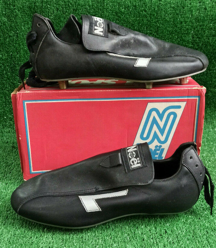 scarpe calcio vintage RAYMOND KOPA Real Madrid SUPER France NOEL rare boots 45