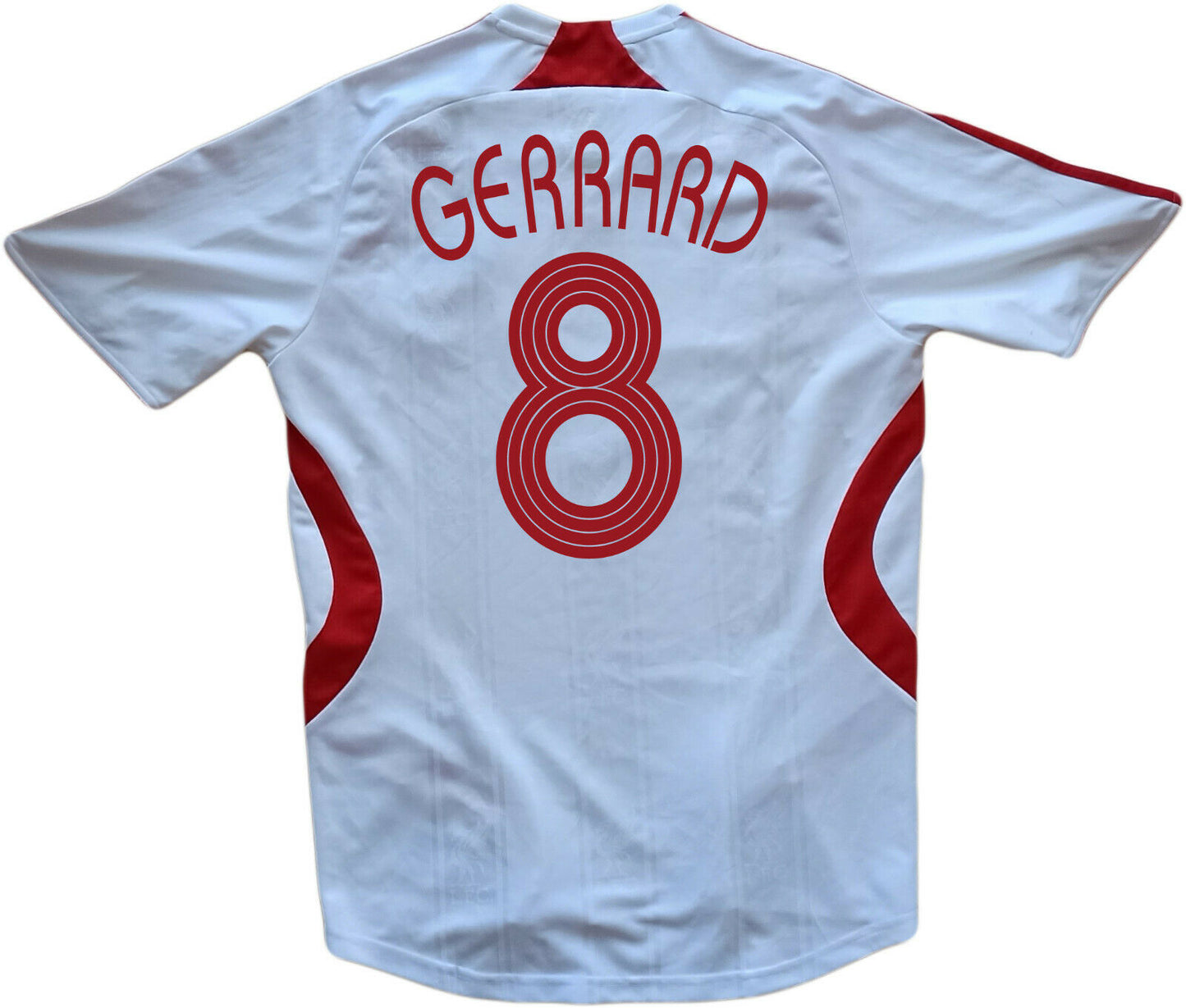 shirt liverpool Gerrard Adidas 2007 2008 carlsberg home shirt maglia PLAYER