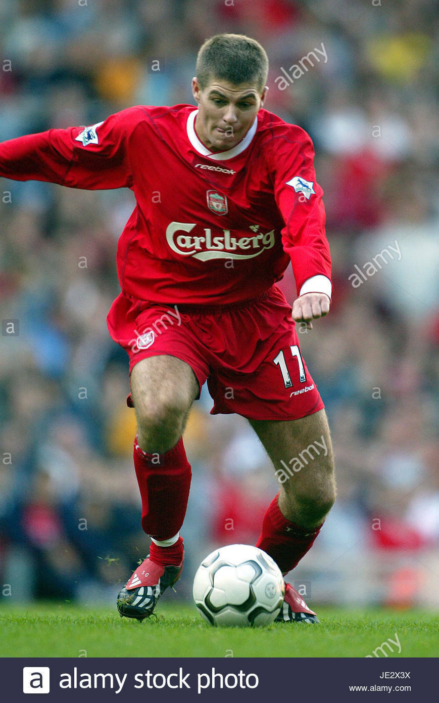shirt liverpool Gerrard Reebok 2002 2003 carlsberg home shirt maglia PLAYER