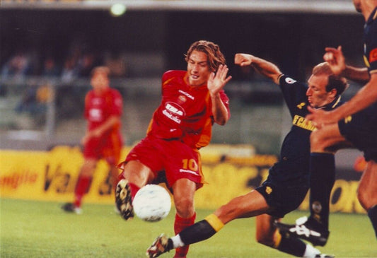 totti roma calcio shorts 1997 1998 Diadora player issue player issue magazzino