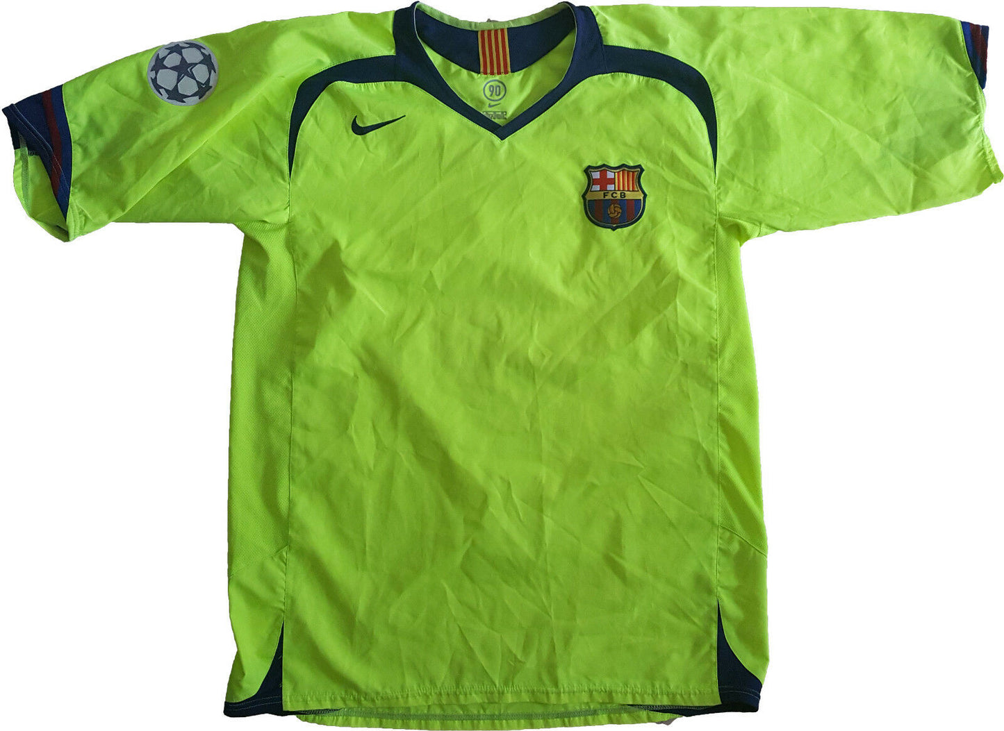 maglia Ronaldinho away Player Issue Barca #10 NIKE 2005 2006 shirt jersey M