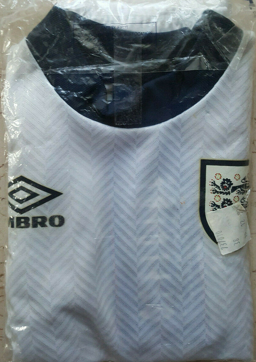 shirt vintage England Umbro World Cup France 1998 jersey player issue *NEW* 3-4y