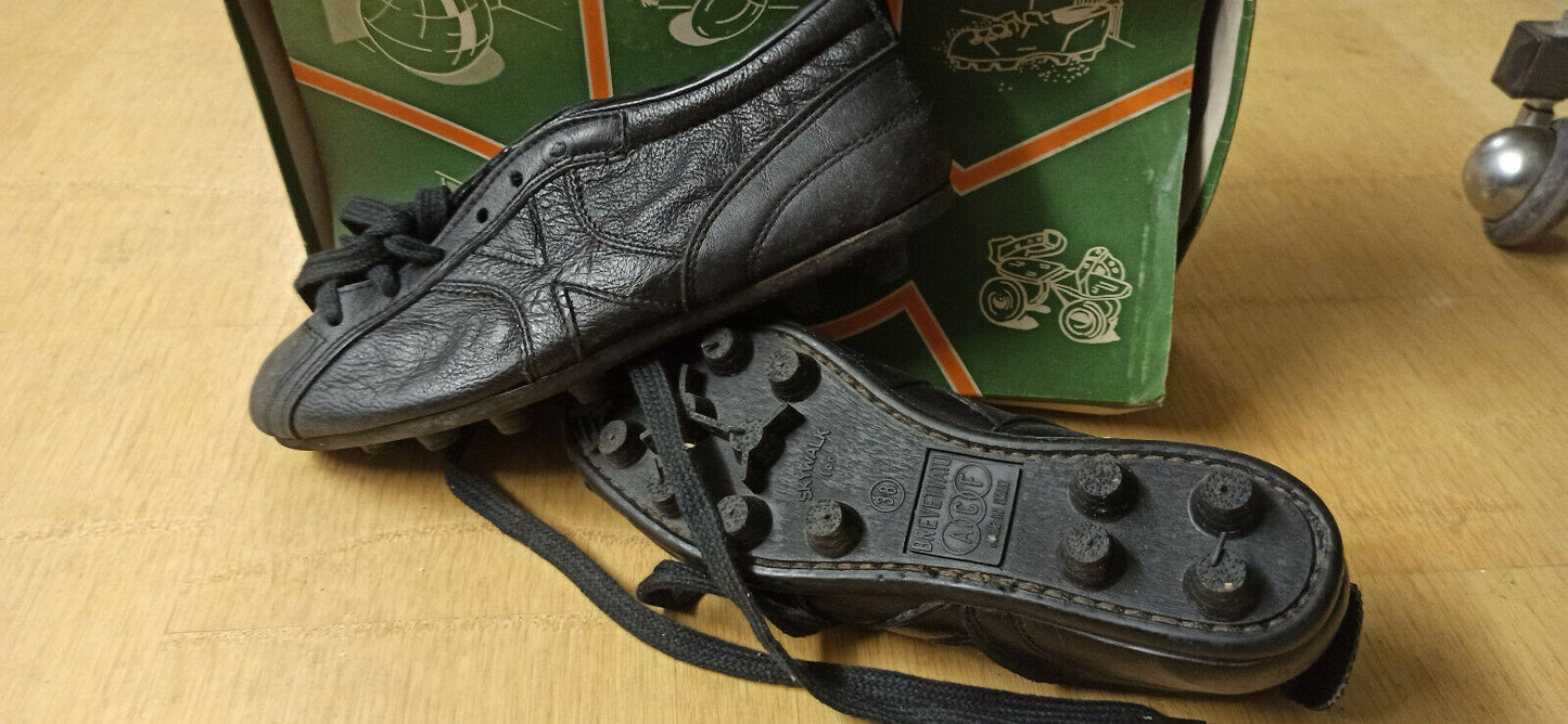 scarpe calcio vintage CARSPORT shoes sneaker football vitello pelle leather