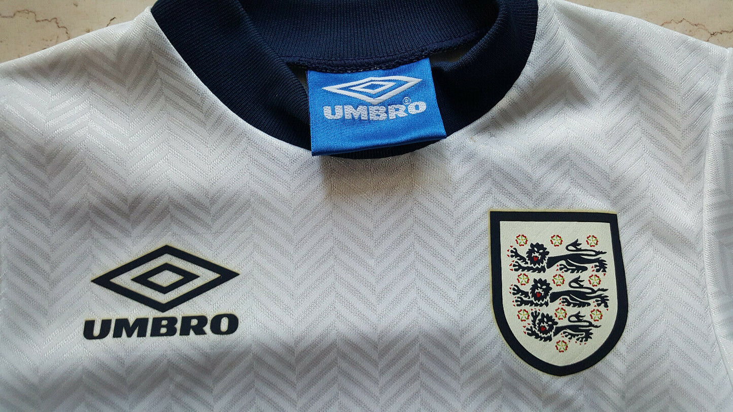 shirt vintage England Umbro World Cup France 1998 jersey player issue *NEW* 3-4y
