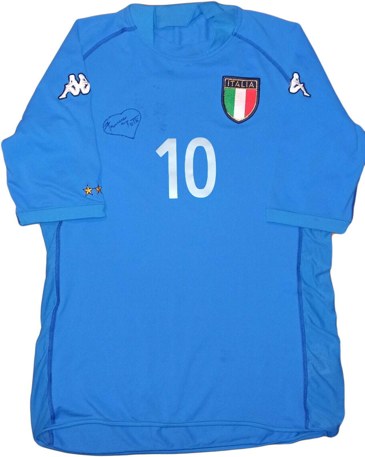 maglia italia TOTTI World Cup 2002 Japan *ITALY* Korea L jersey shirt vintage